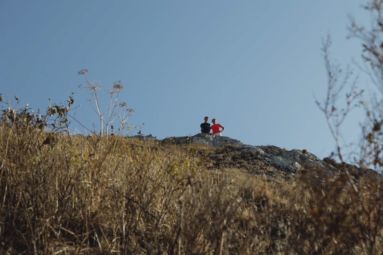 Артур и Наиля на вершине Торатау Фото: Вадим Брайдов для ТД