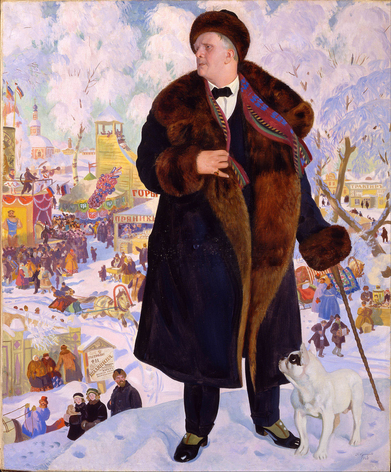 Борис Кустодиев, «Портрет Ф. И. Шаляпина», 1922 год