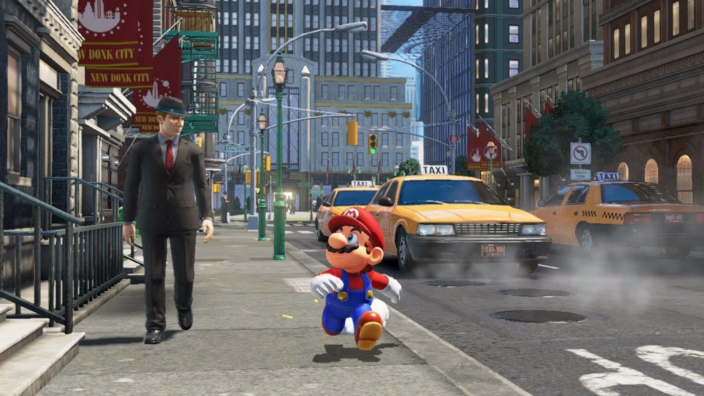 Кадр из игры Super Mario Odyssey