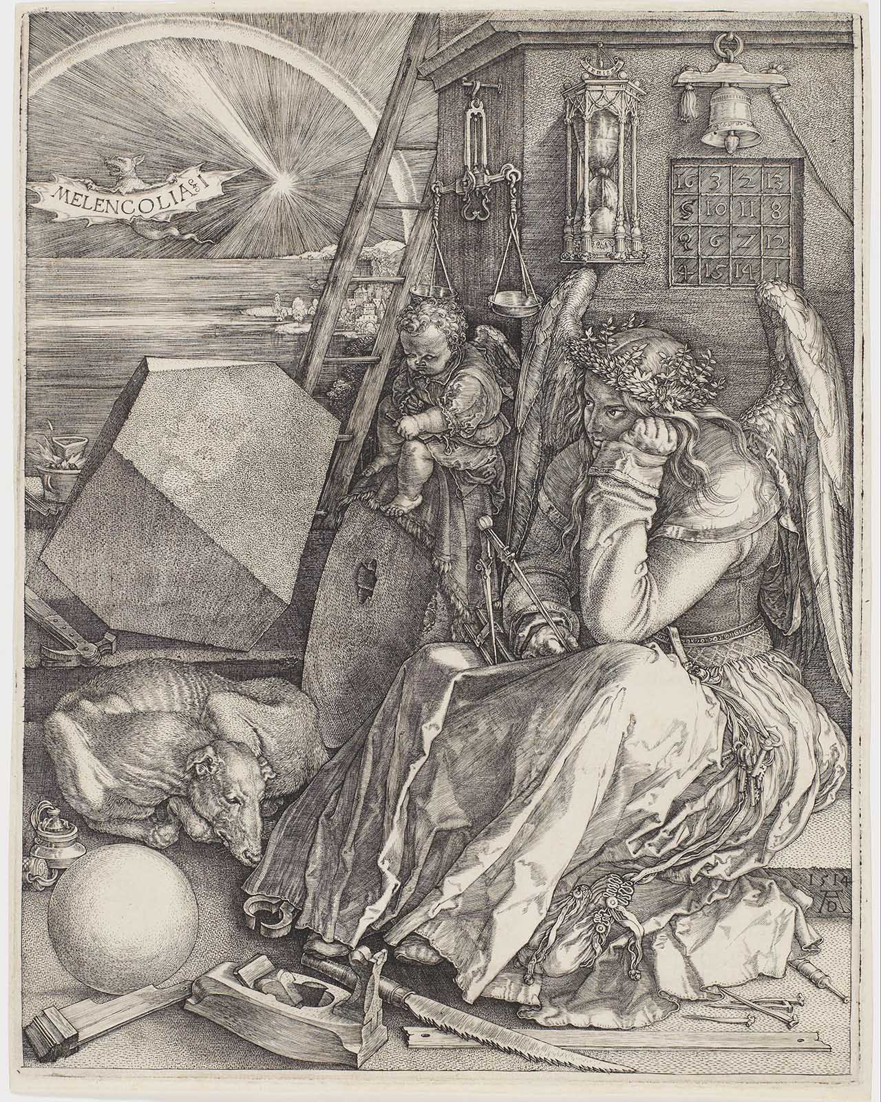 «Меланхолия», Альбрехт Дюрер, 1514 год