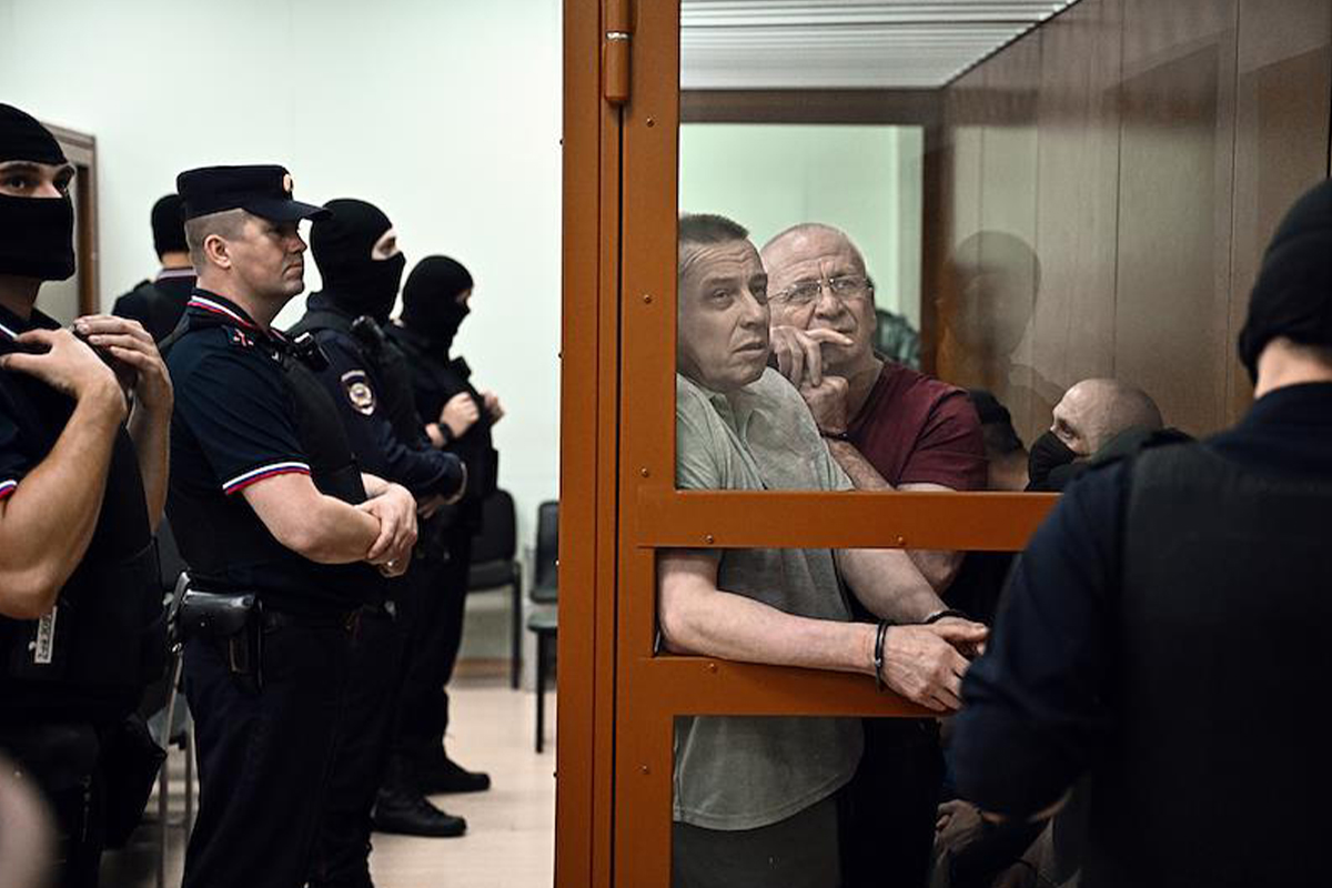 Оглашение приговора по делу 12 членов банды Аслана Гагиева во Втором Западном окружном военном суде