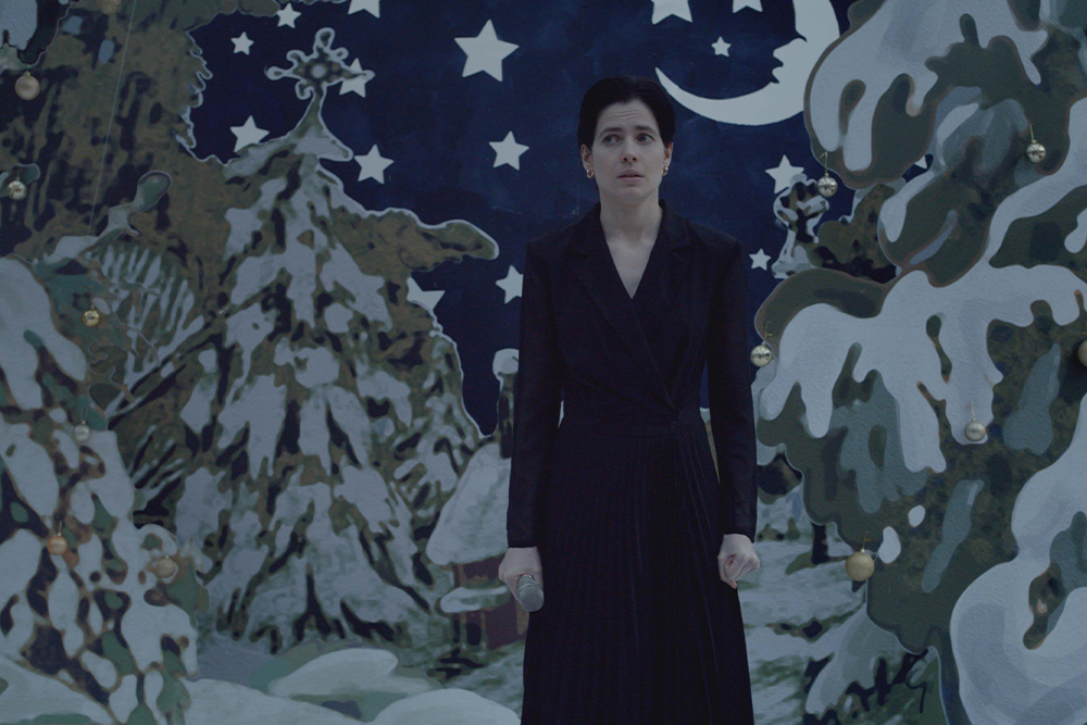 Светлана Устинова во время съемок фильма «Время года зима»