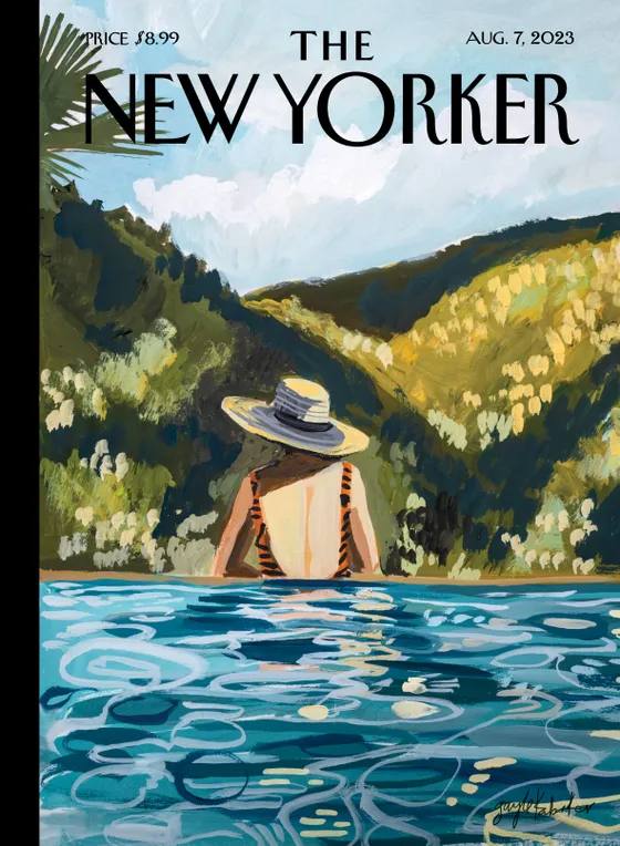 Обложка The New Yorker «In the swim of things», художник — Gayle Kabaker