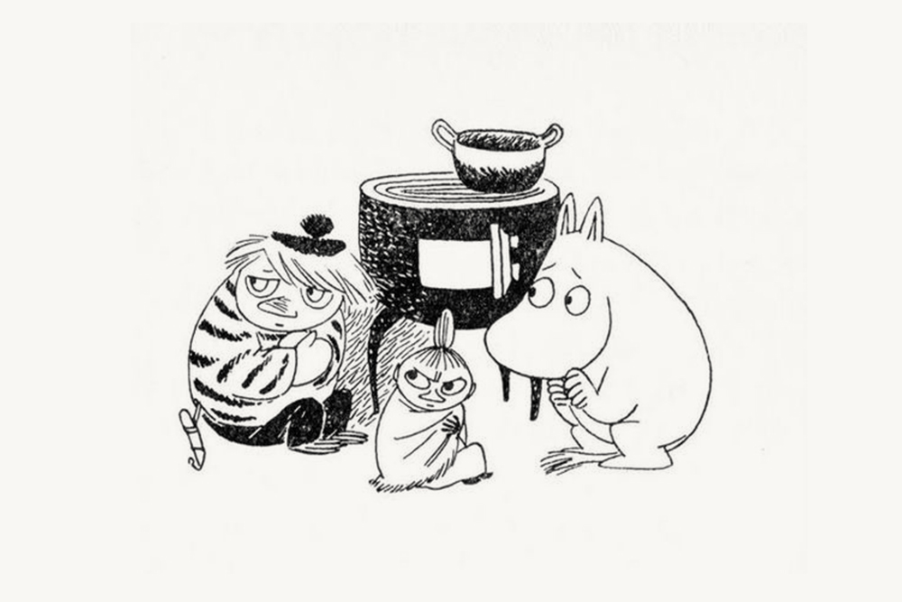 Туу-Тикки, Малышка Мю и Муми-тролль. Иллюстрация Туве Янссон