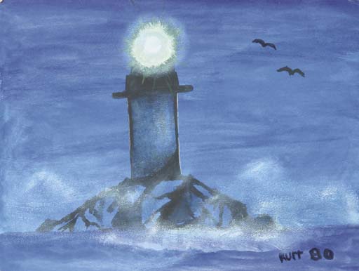 Рисунок маяка, Курт Кобейн, 1980 г. 