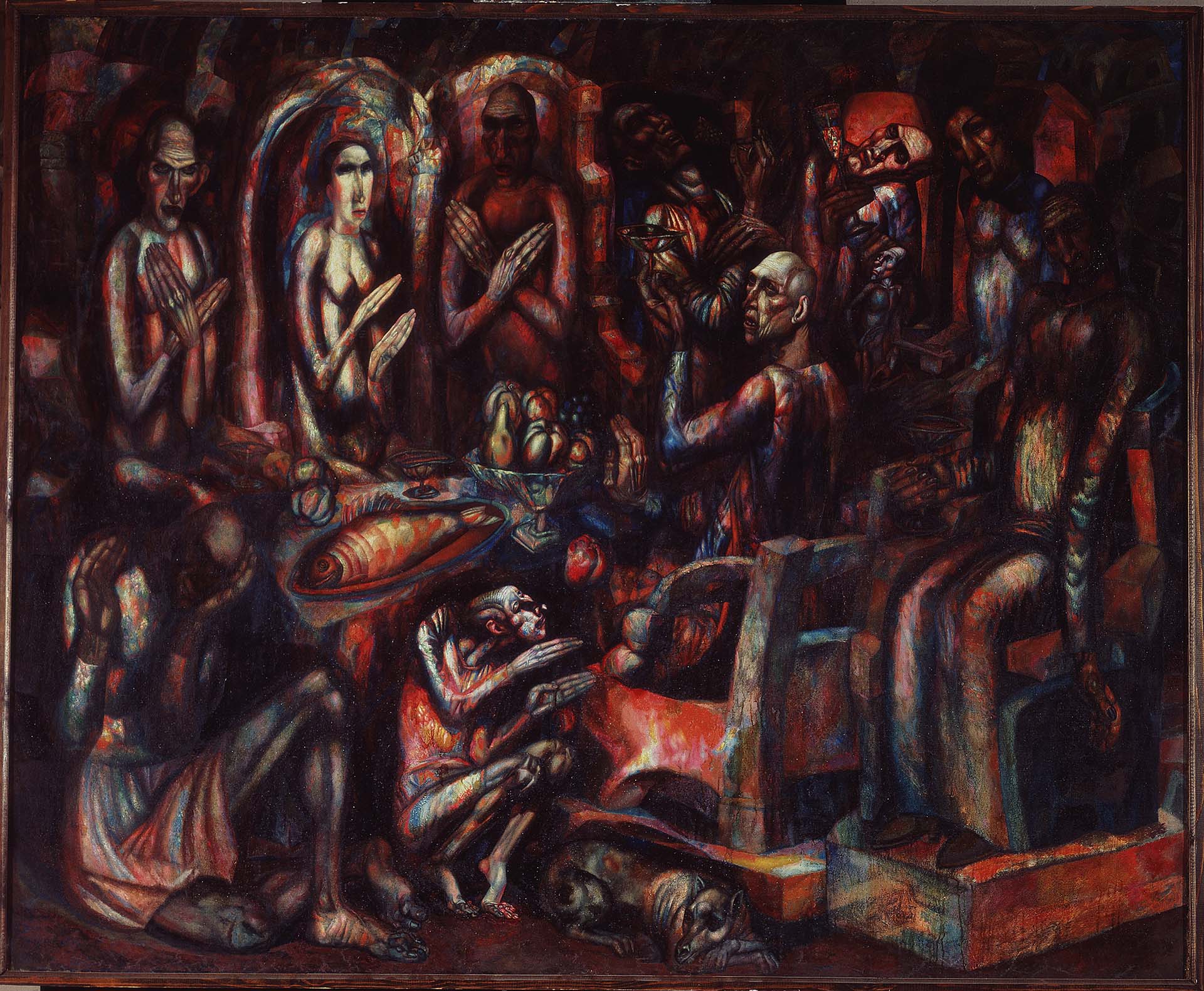 Павел Филонов, «Пир королей», 1913 год