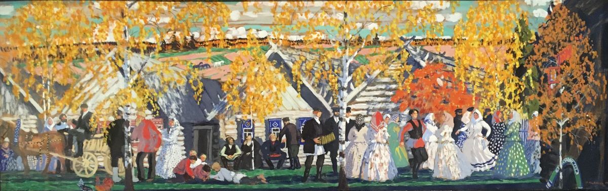 Борис Кустодиев. «Деревенский праздник». 1910. Холст, масло