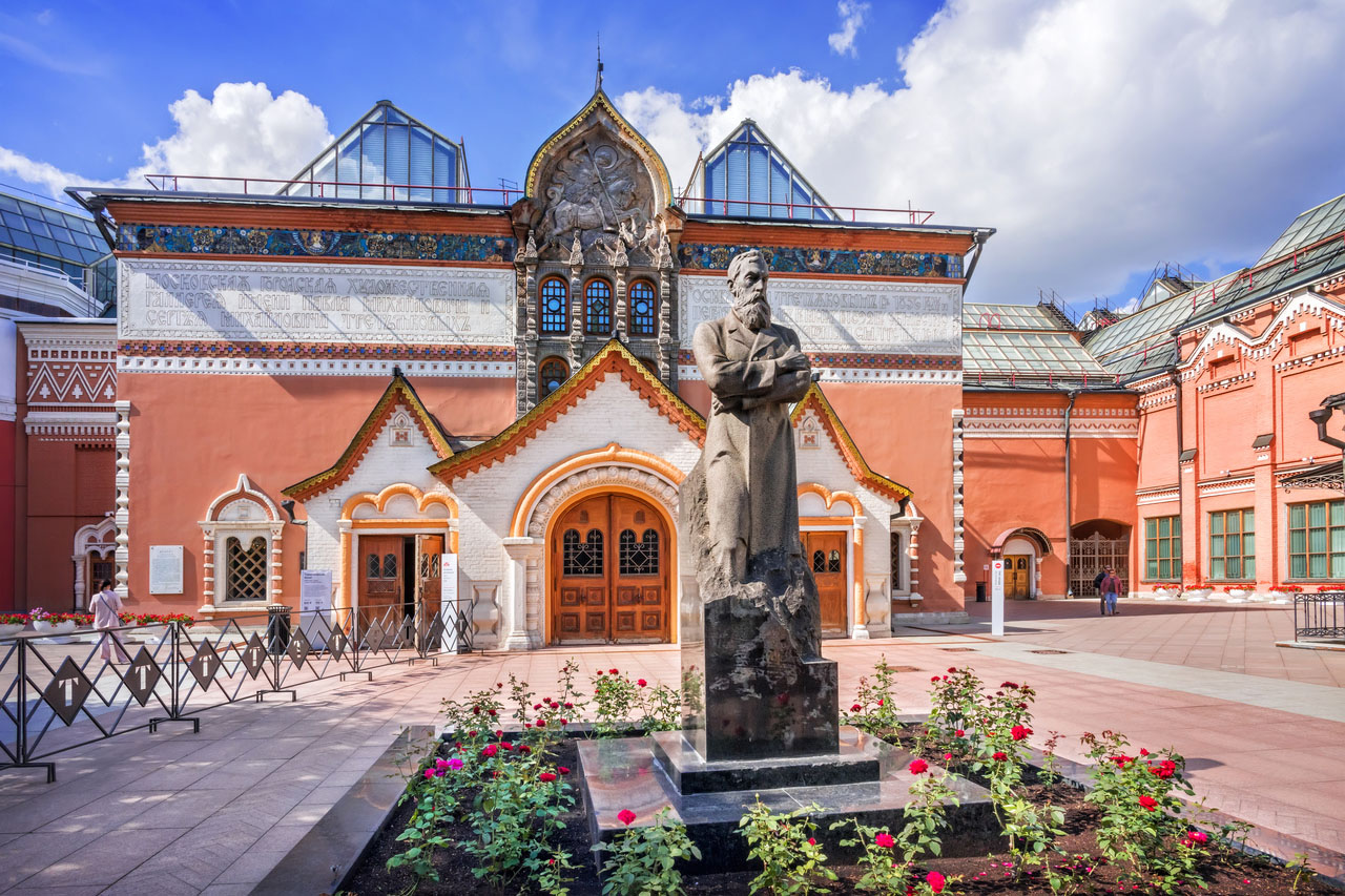 Историческое здание Третьяковской галереи в Лаврушинском переулке