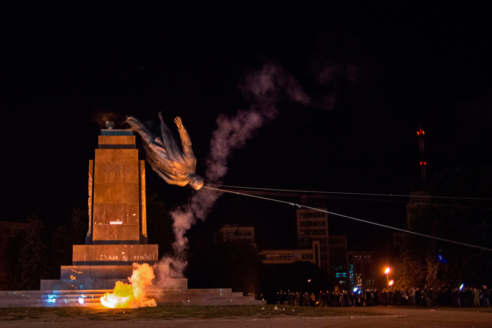 «Ленинопад» на Украине, 2014–2015 годы