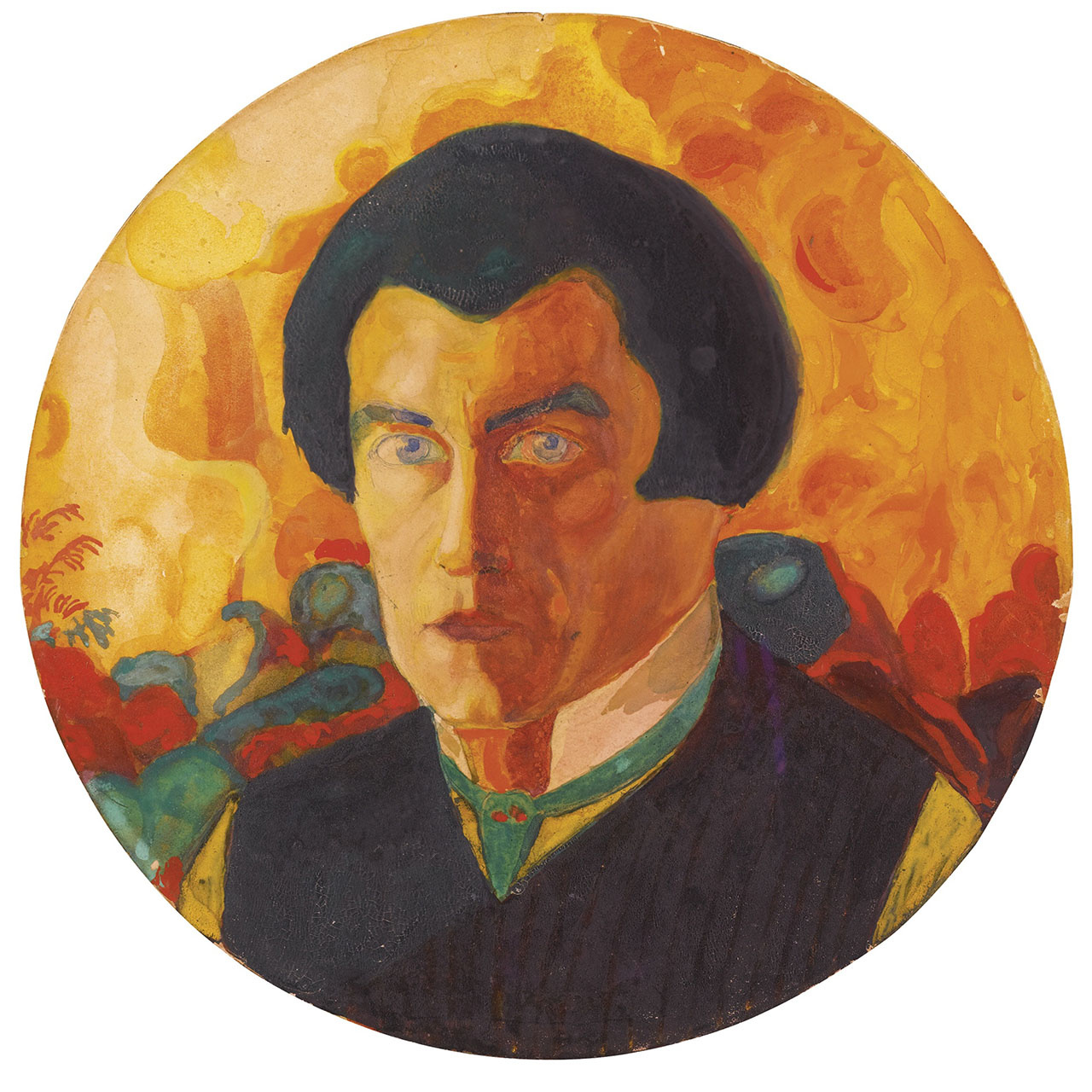 Казимир Малевич, автопортрет, 1908-1910 годы