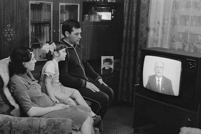Выступление Михаила Горбачева  по Центральному телевидению. Москва, 1986 год