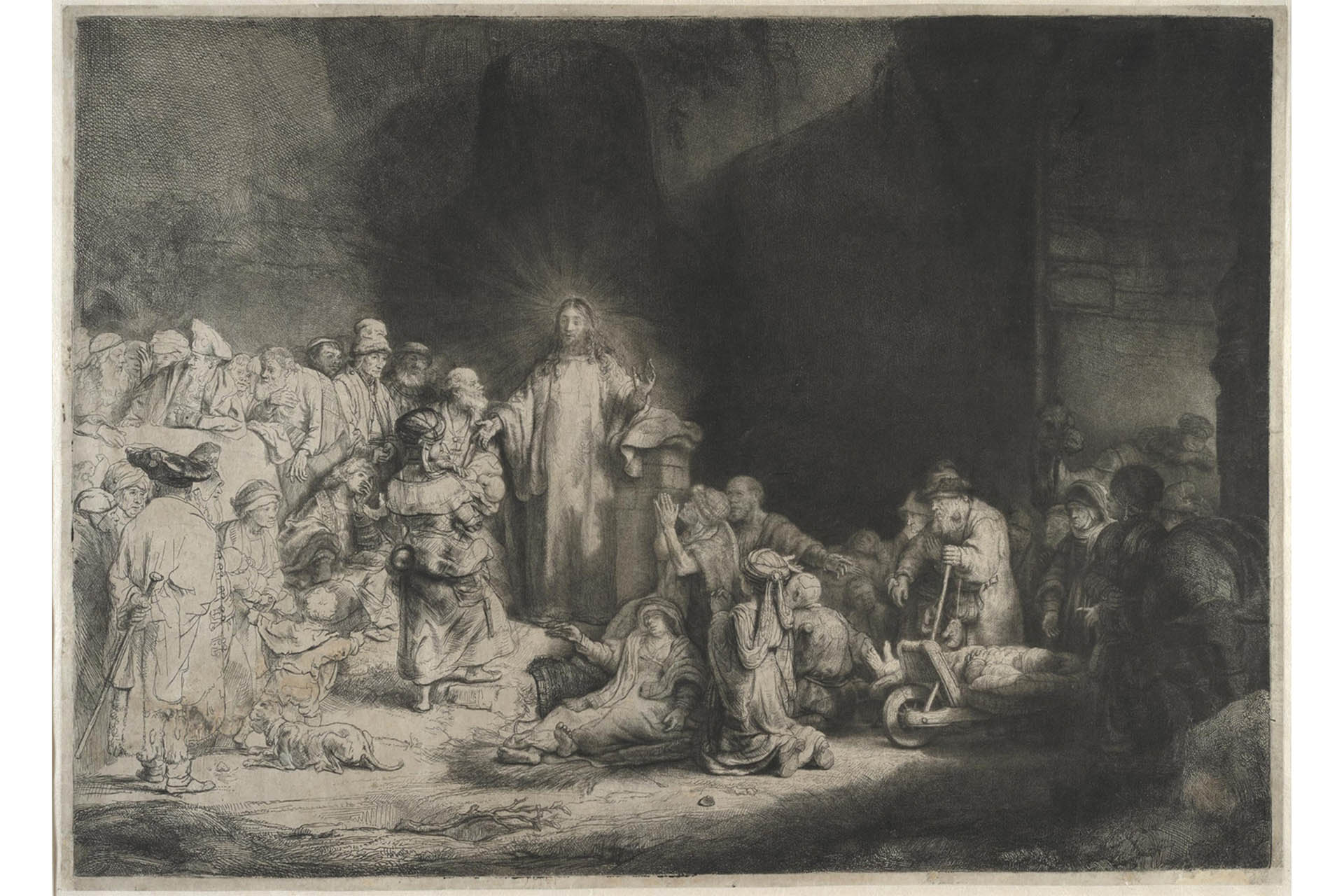 Рембрандт Харменс ван Рейн «Проповедующий Христос» («Лист в сто гульденов»)