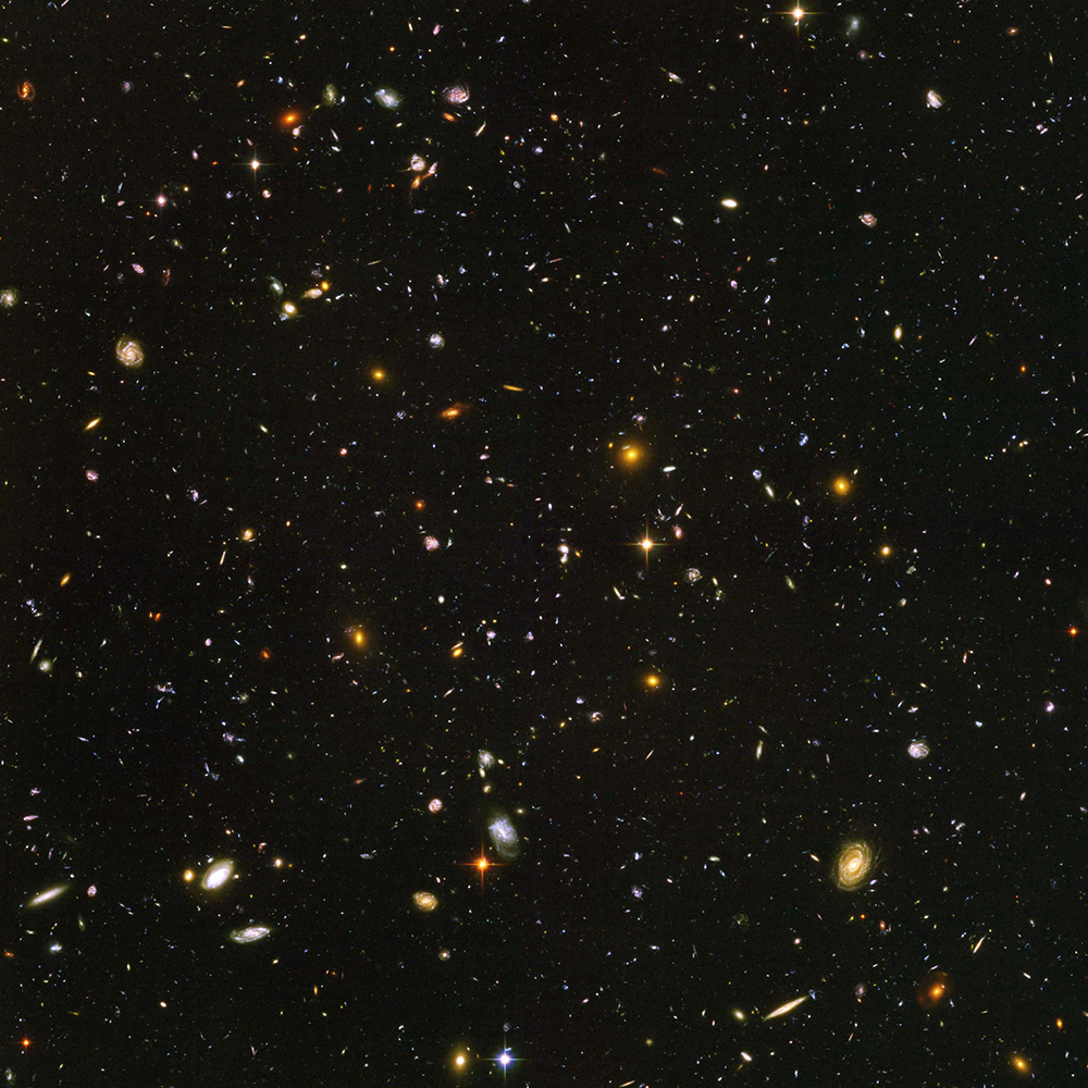 10 тысяч галактик из глубокого космоса: некоторые из них находятся на расстоянии нескольких миллиардов световых лет от Земли