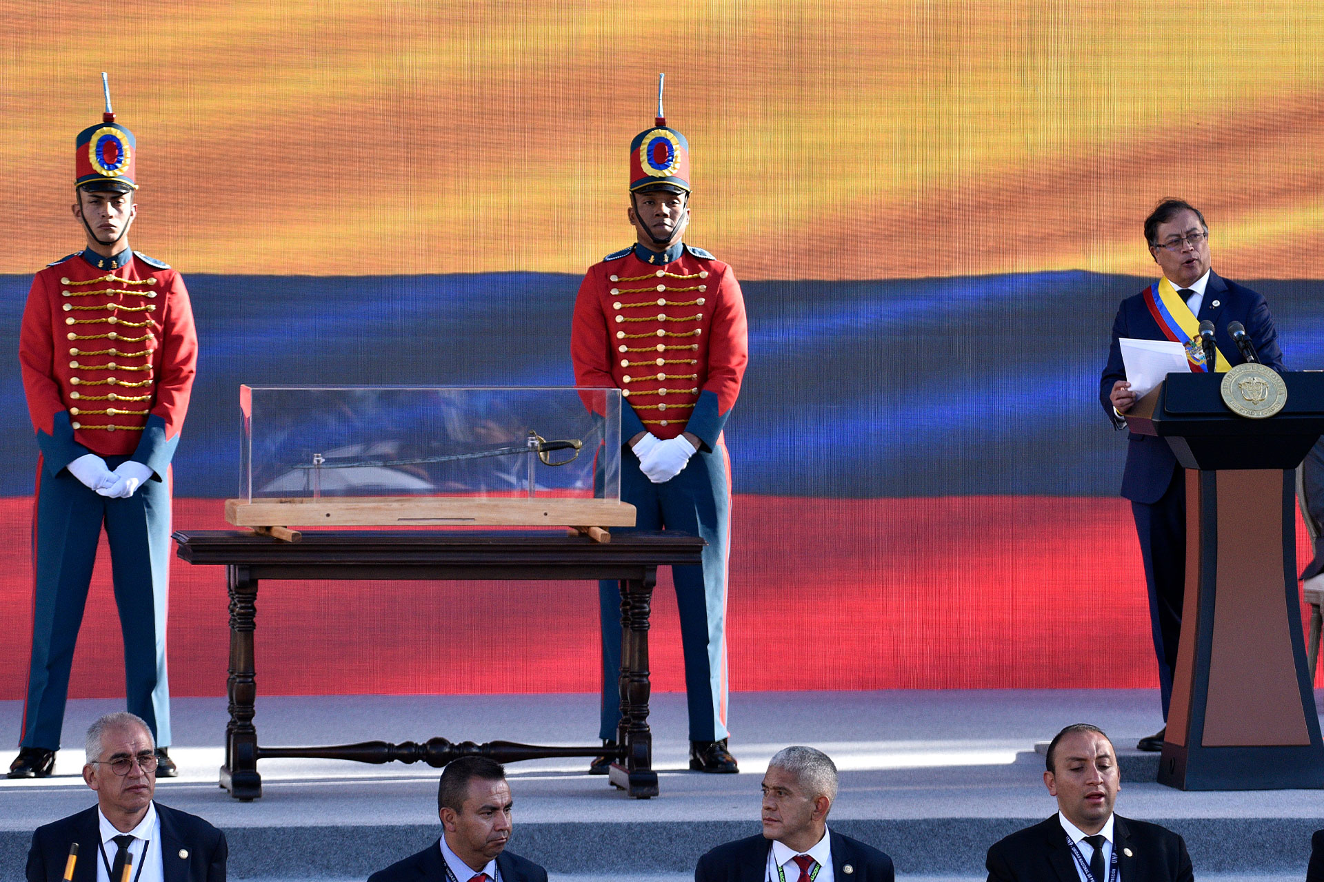 Президент Колумбии Густав Петро во время инаугурации. 7 августа 2022 год
