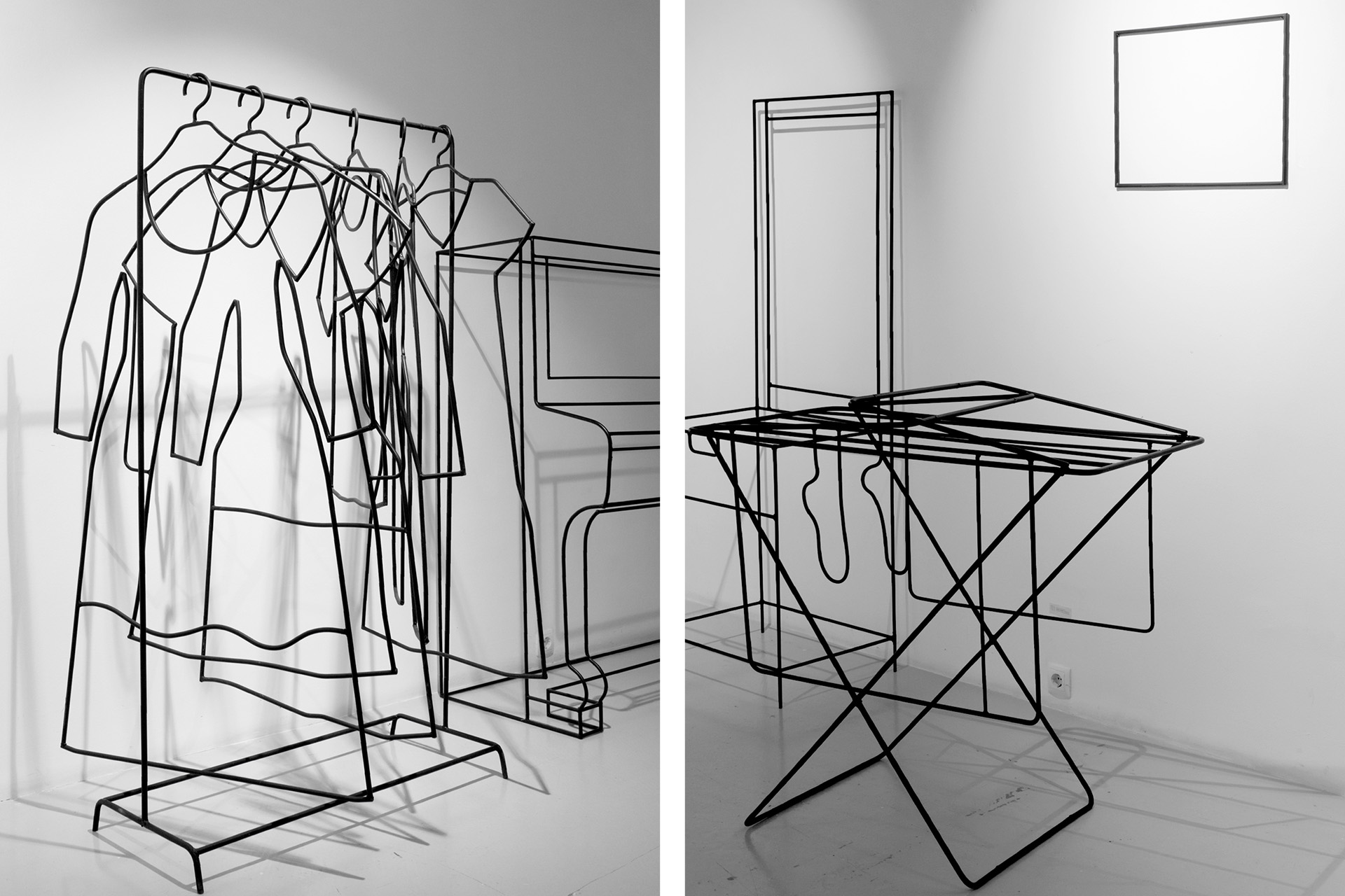 Аня Желудь, экспозиция выставки «Персональное пространство» в PA Gallery, 2021 год