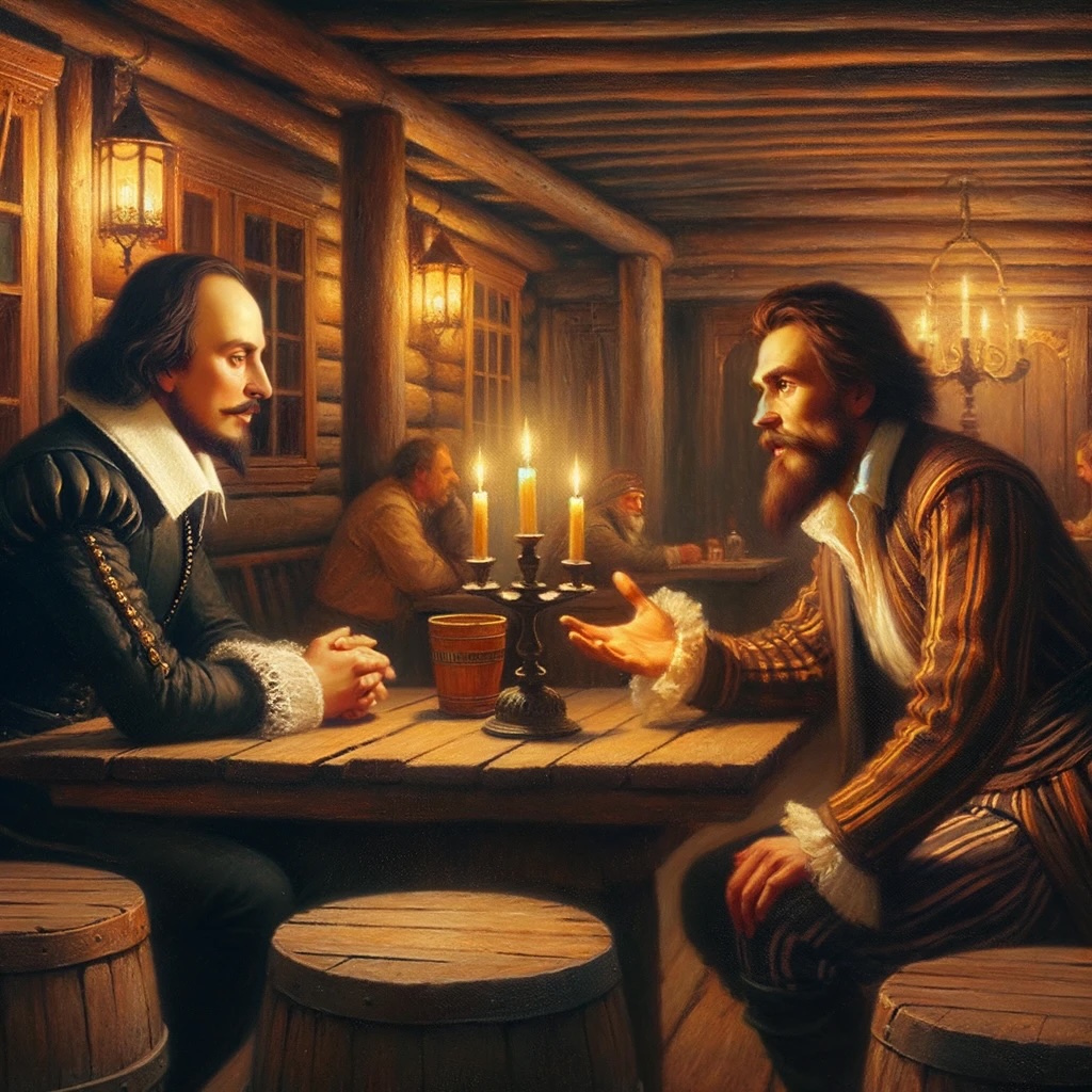 Шекспир и Достоевский обсуждают в трактире трагизм человеческого существования