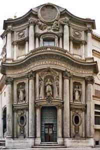 Борромини Церковь «У четырех фонтанов» в Риме 