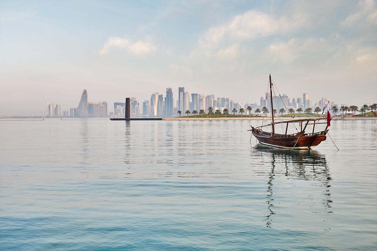 Залив в Дохе