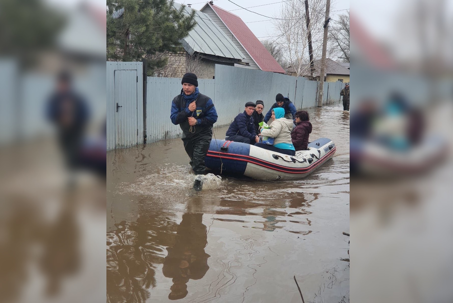 Эвакуация жителей Оренбургской области