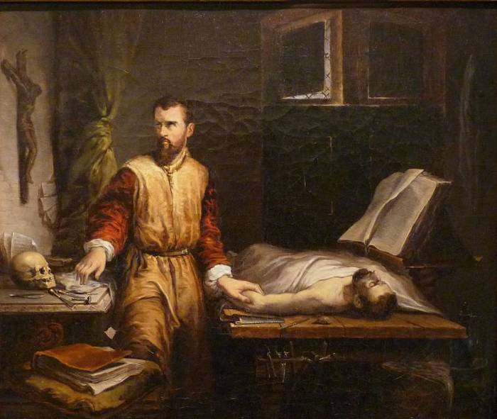 Амбруаз Паре в своей операционной (картина художника Джеймса Бертрана)