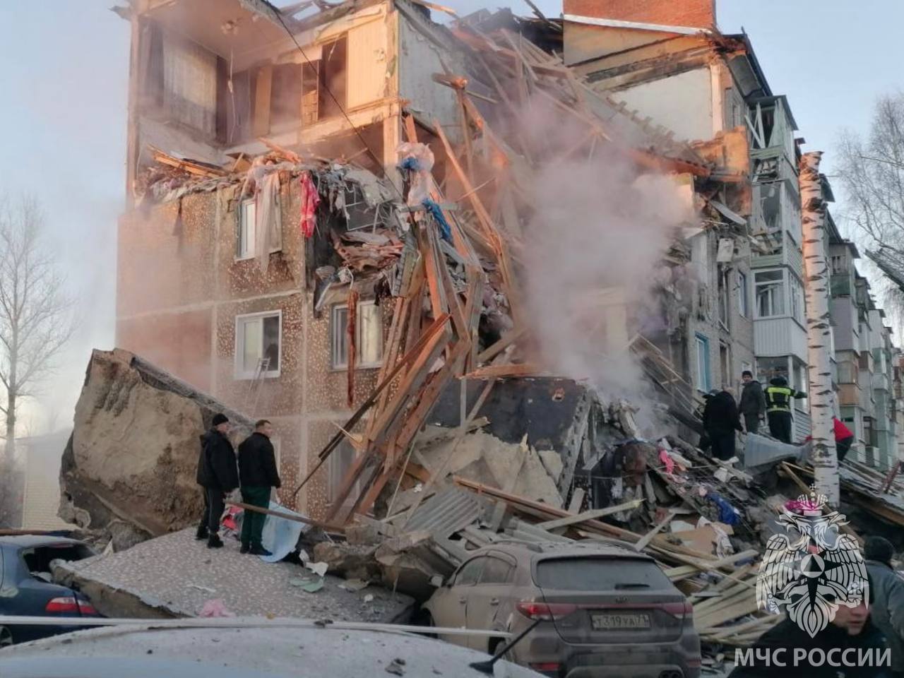 Взрыв газа в жилом доме в Ефремове