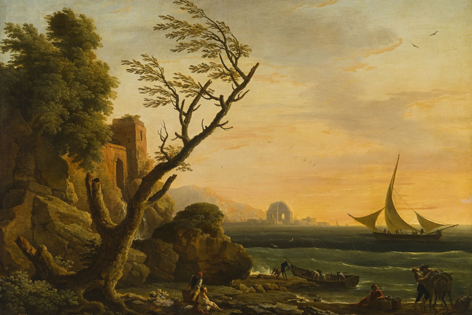 Верне К.-Ж. «Восход солнца», 1746 год