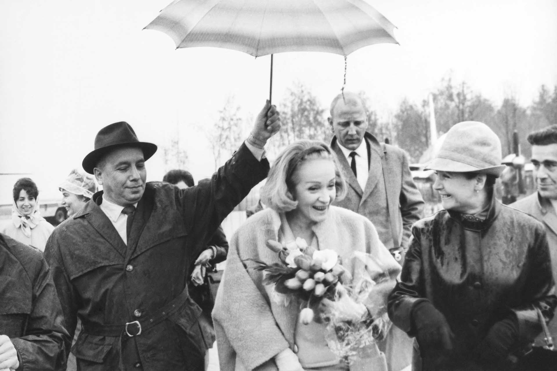 Марлен Дитрих во время ее визита в Москву, 1964 год