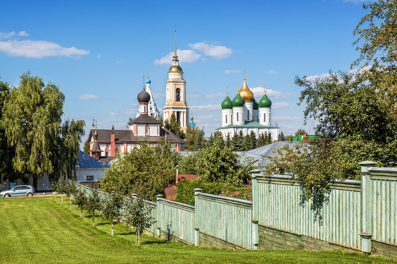 Вид на Кремль в Коломне