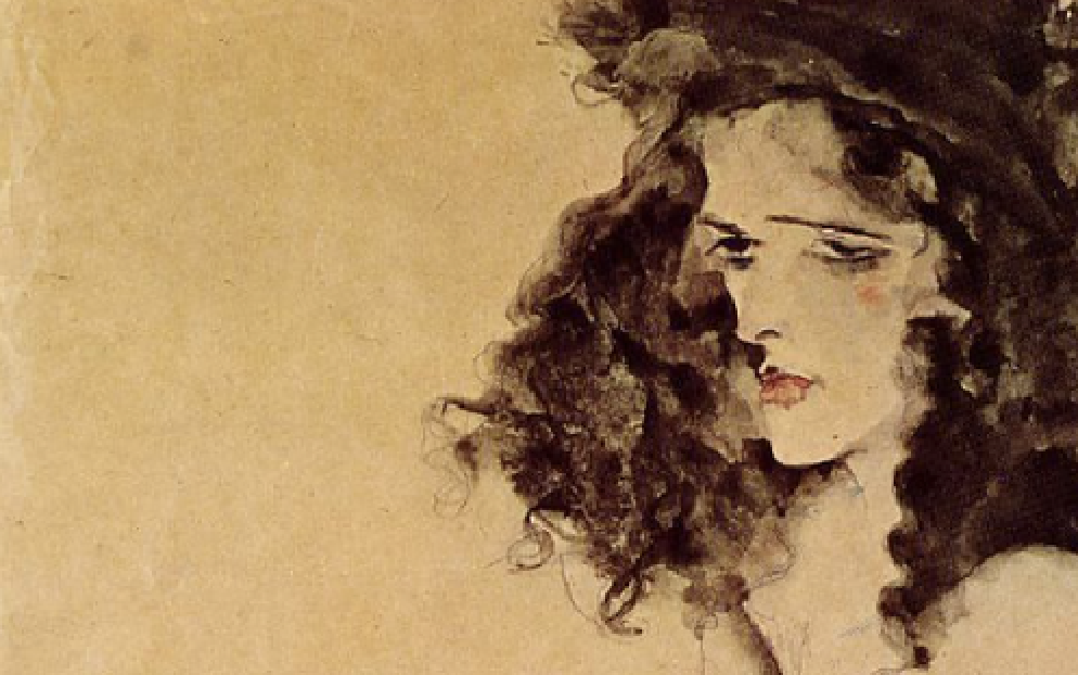 «Девушка с черными волосами», 1911 год