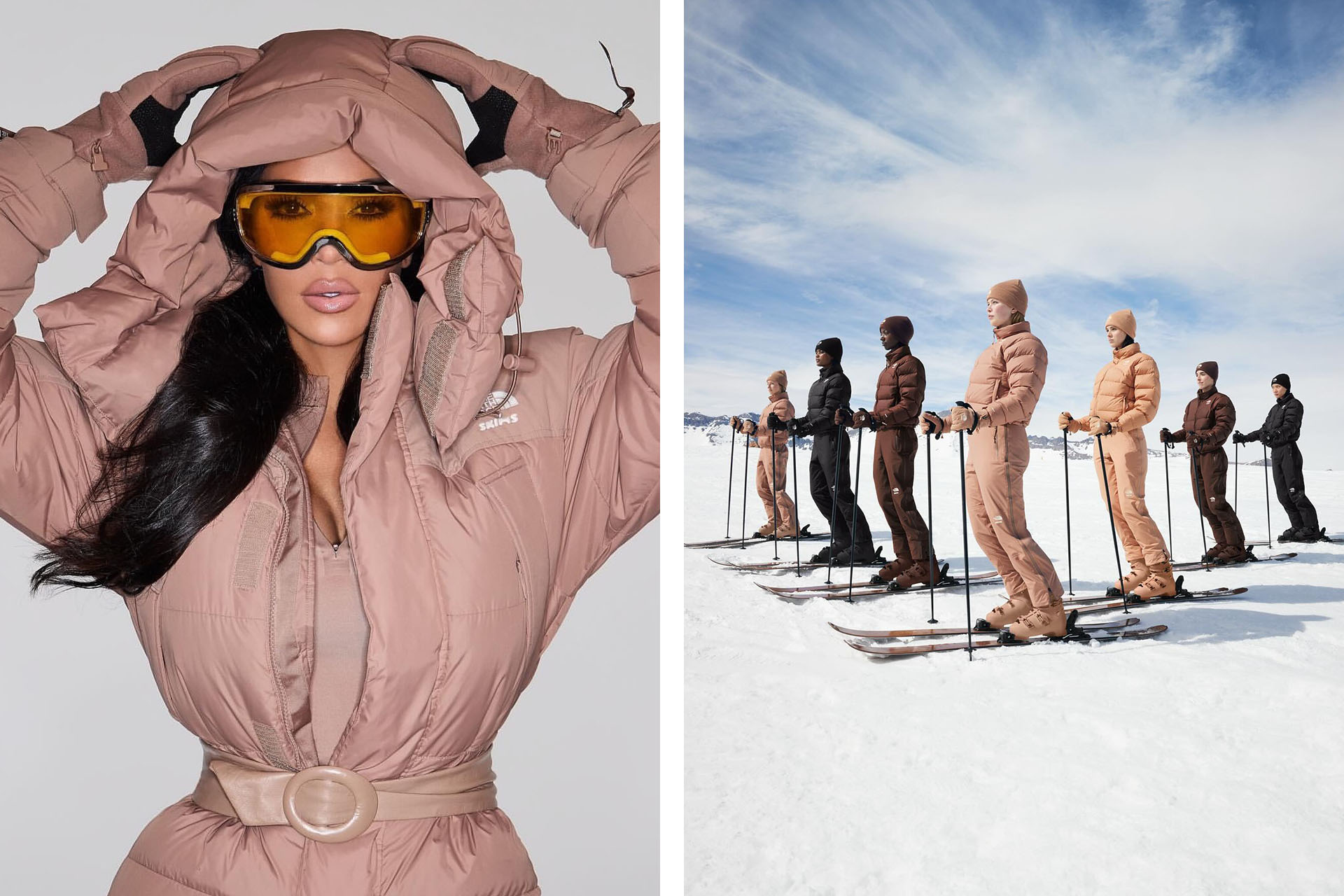 Рекламная кампания SKIMS х The North Face