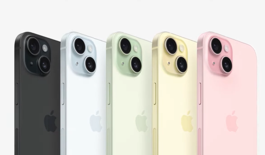 Доступные цвета  iPhone 15 и iPhone 15 Plus