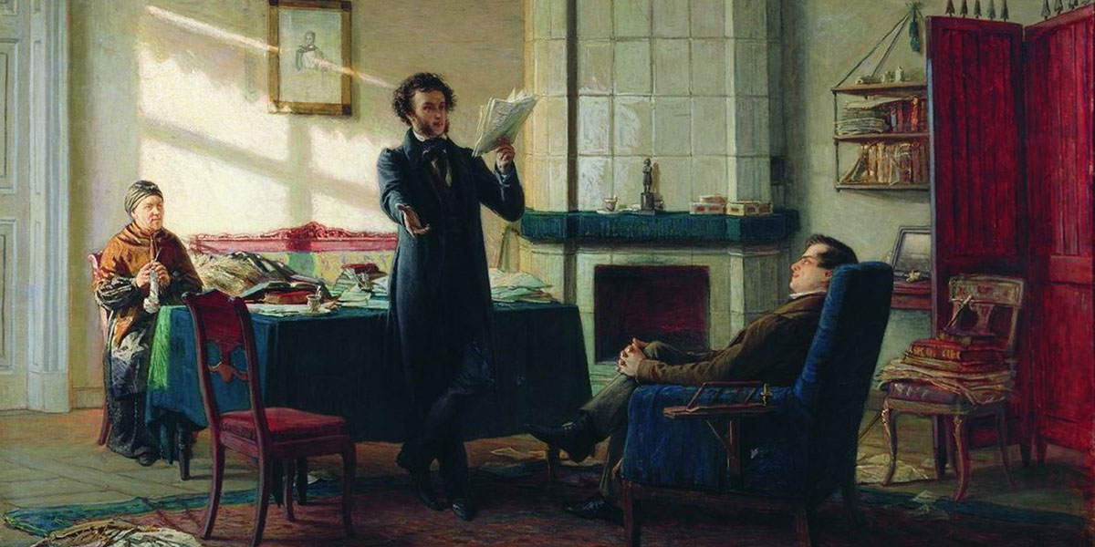 Николай Ге, «Александр Сергеевич Пушкин в селе Михайловском», 1875 год