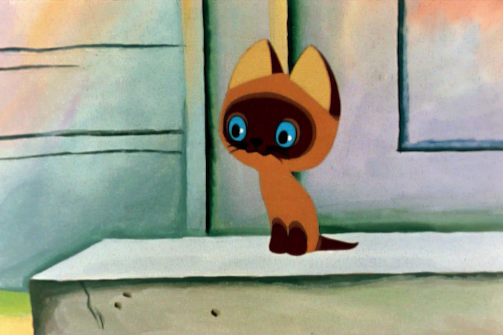 Кадр из мультфильма «Котенок по имени Гав»