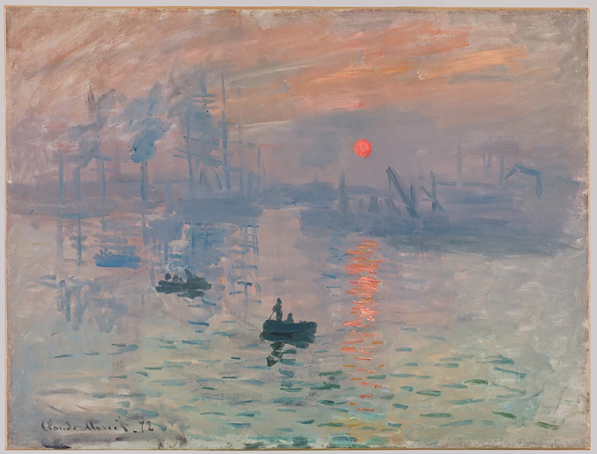 Клод Моне «Впечатление. Восходящее солнце», 1872 год