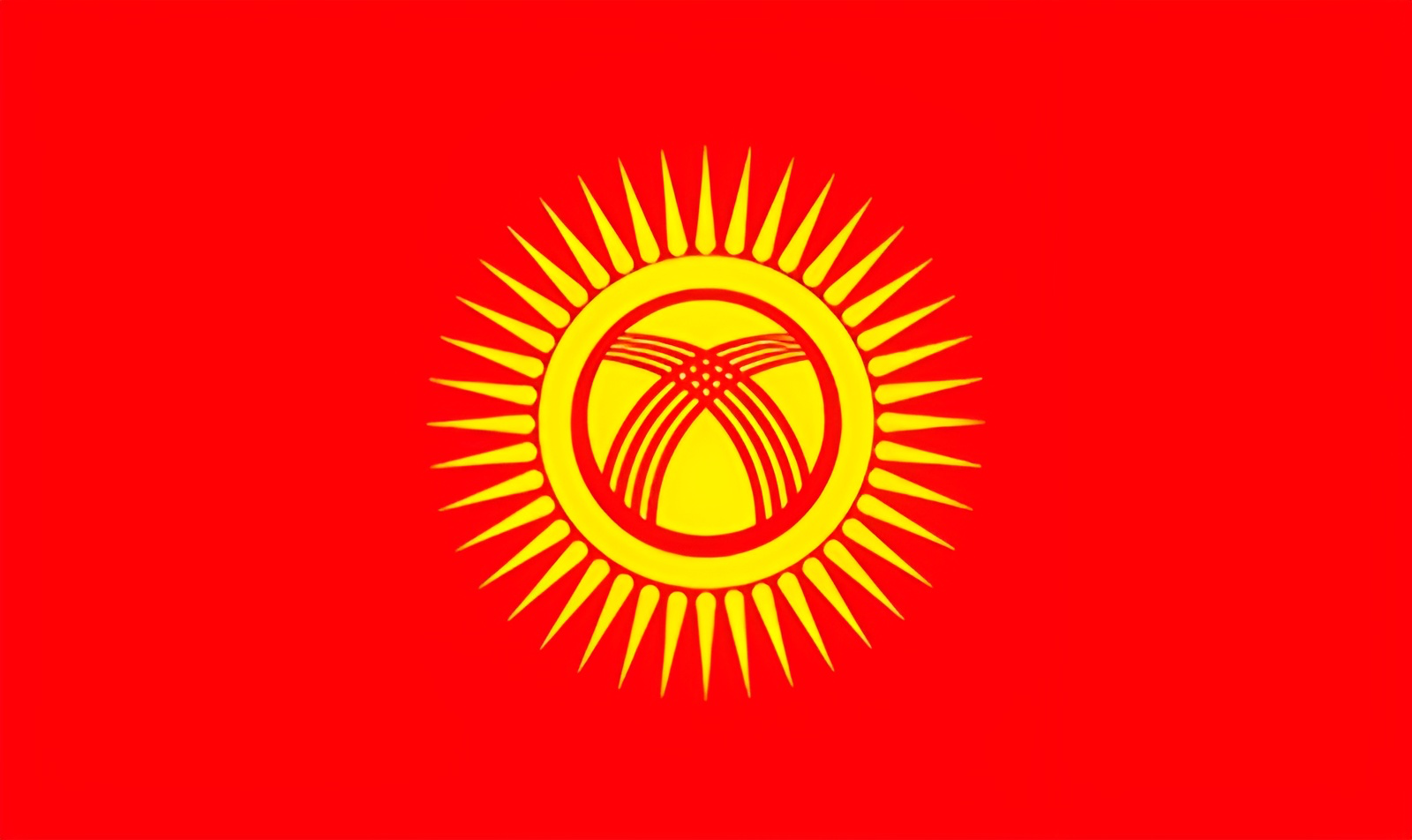 Новый вариант государственного флага Кыргызстана