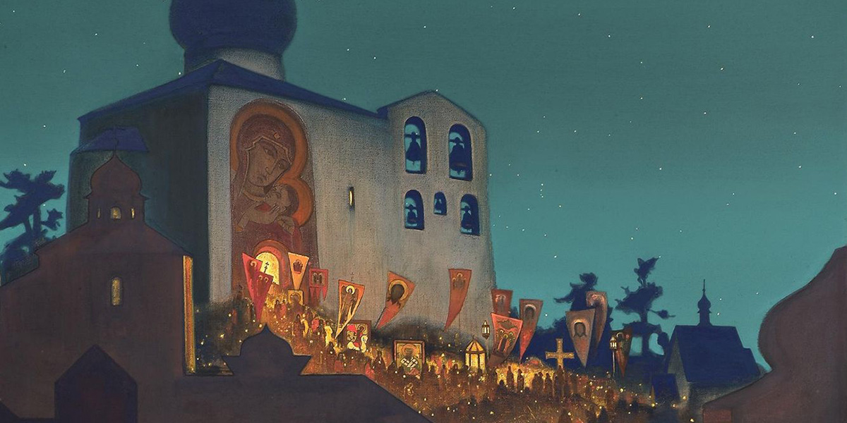 Николай Рерих, «Русская пасха (Ранние звоны)», 1934 год