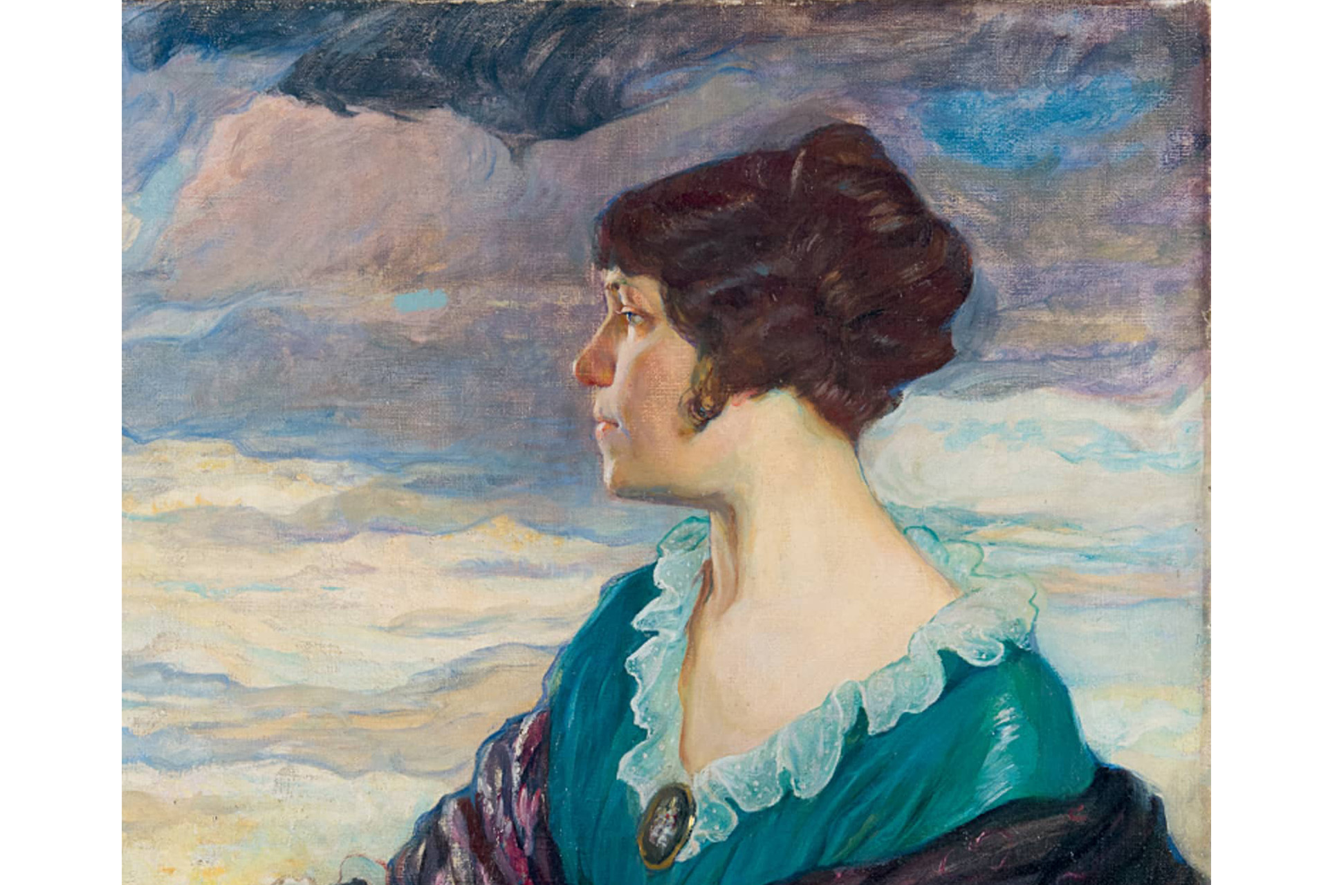 Ольга Делла- Вос- Кардовская. Автопортрет . 1917 год