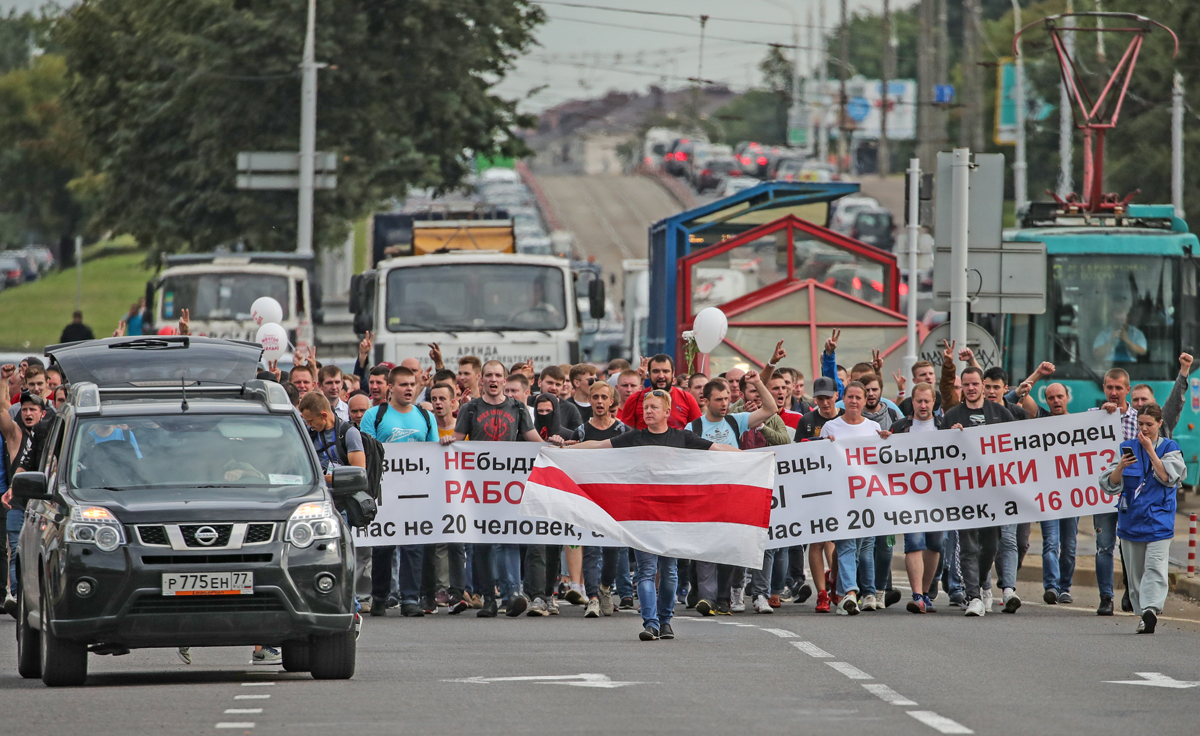 Шестой день протестов в Белоруссии. Хроника