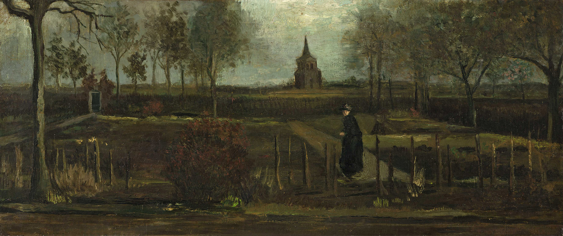 Винсент Ван Гог «Сад священника в Нюэнене весной», 1884 год
