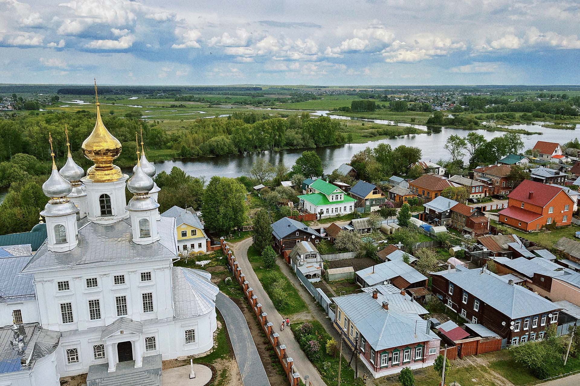 Шуя, вид с колокольни Воскресенского собора