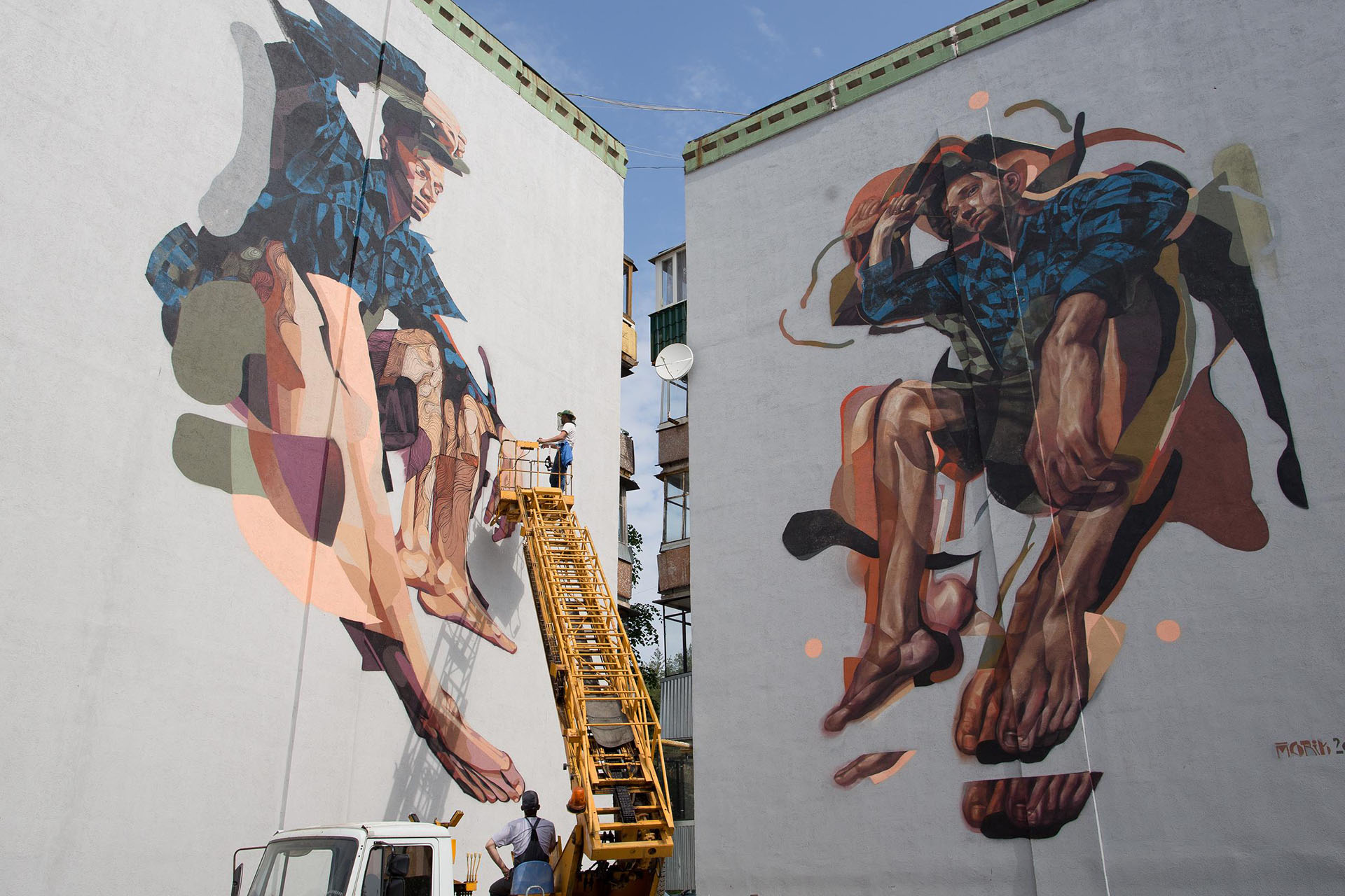 Morik, диптих «Отражение исчезнувшего», 2013 год