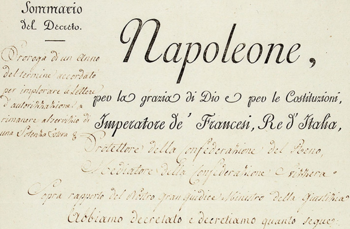 Указ Наполеона 1813 года