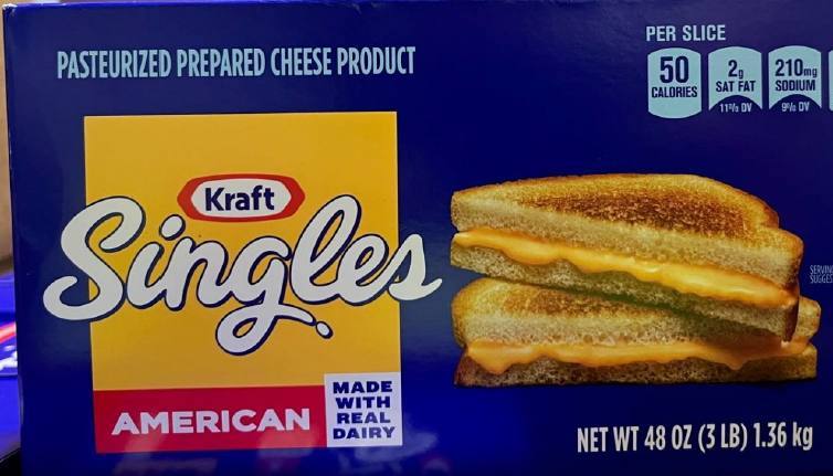 Упаковка Kraft Singles