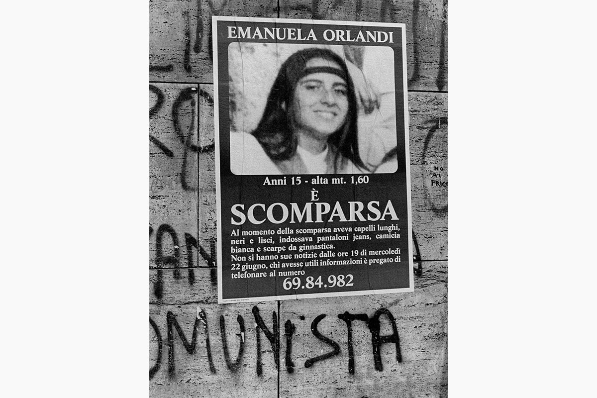 Плакат об исчезновении Эмануэлы Орланди