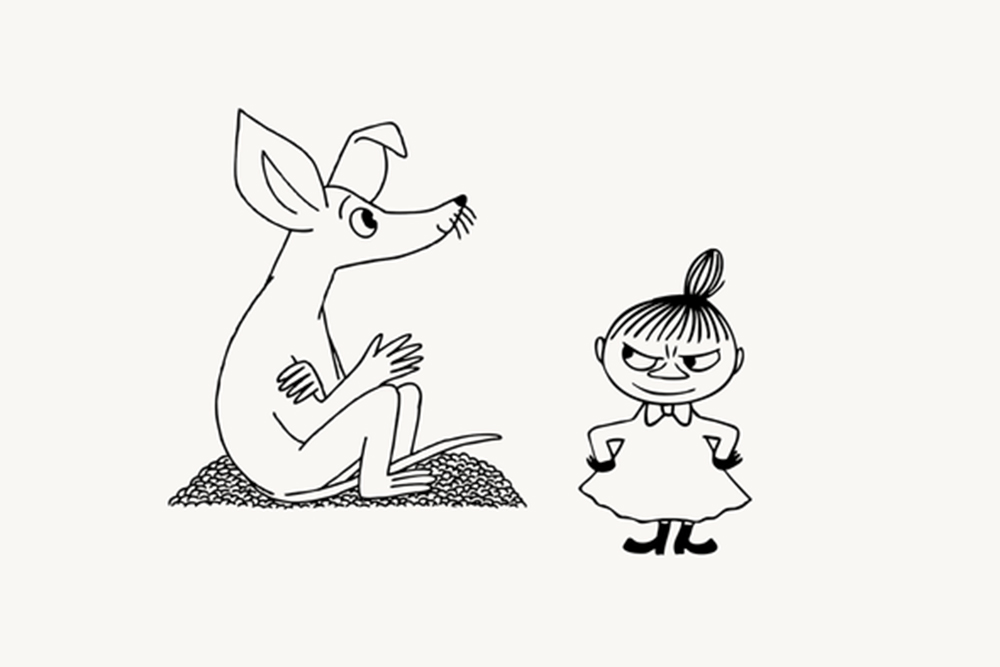 Снифф и Малышка Мю. Иллюстрация Туве Янссон