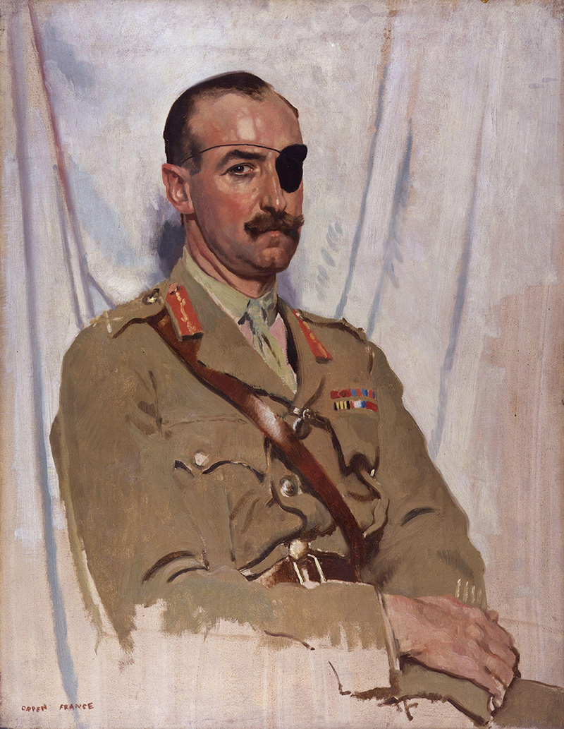 Портрет Адриана Картон де Виара, сэр Уильям Орпен, 1919 год