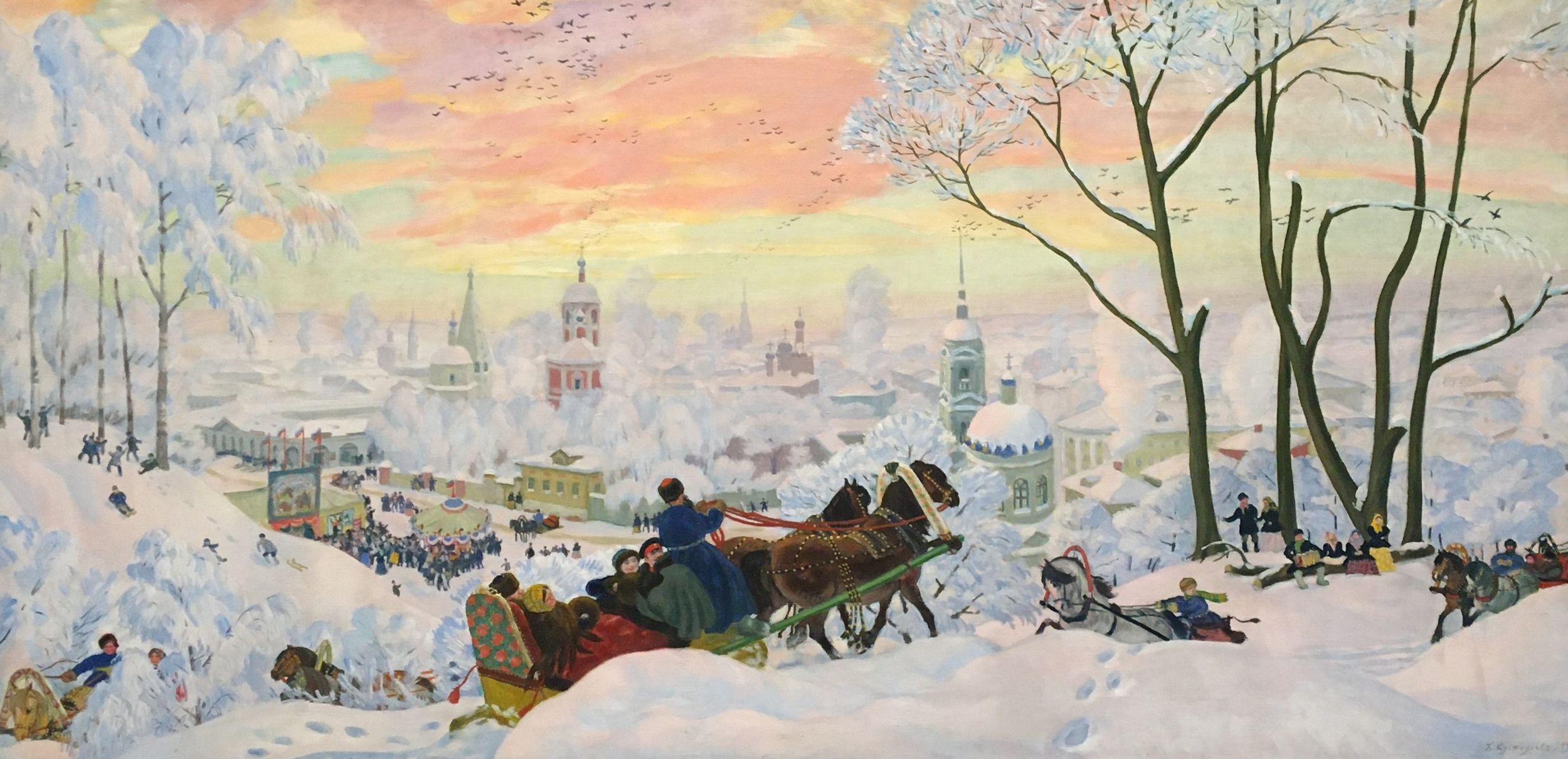 Борис Кустодиев. «Масленица». 1916. Холст, масло