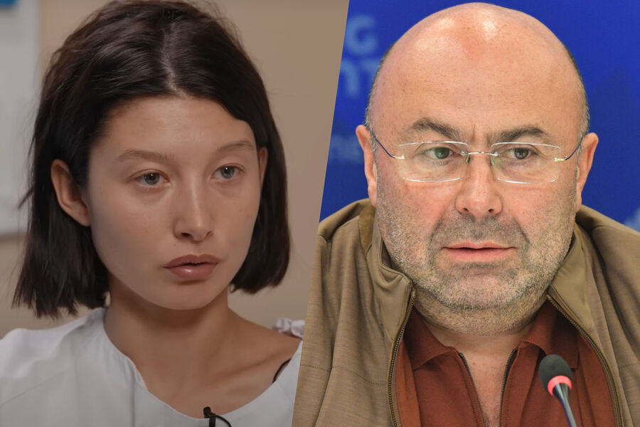 Кадр из интервью Ксении Собчак 