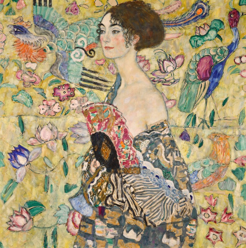 Густав Климт, «Дама с веером», 1918 год