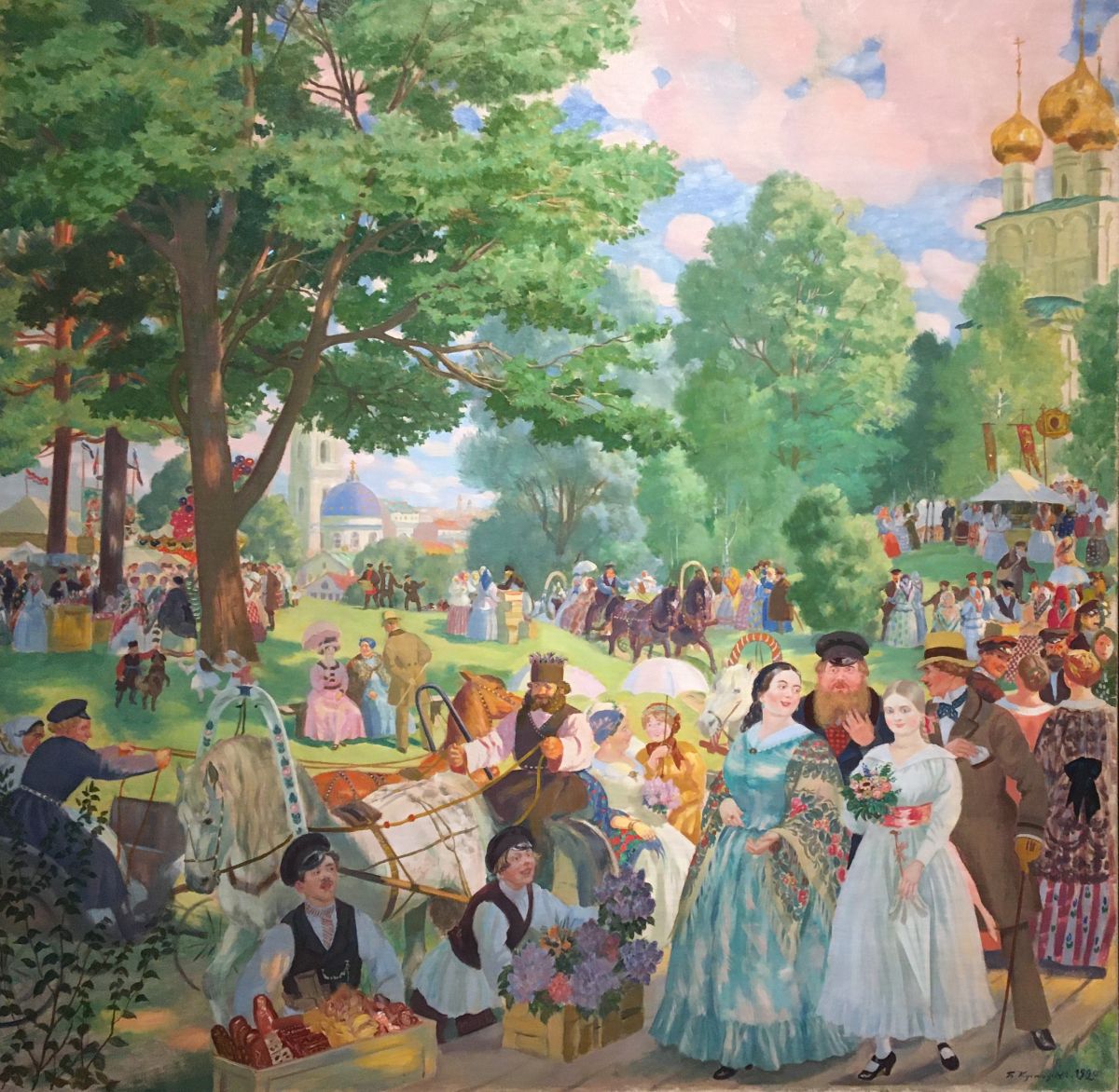 Борис Кустодиев. «Троицын день». 1900. Холст, масло